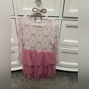Bums and roses long sleeve dress